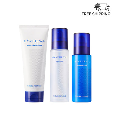 [INNER HYDRATION BOOSTER] Hydrating Set - Hyathenol Hydra Foam Cleanser, Toner & Emulsion AniMelodic