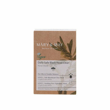 MARY&MAY Daily Safe Blackhead Clear Nose Mask 10 Sheets AniMelodic