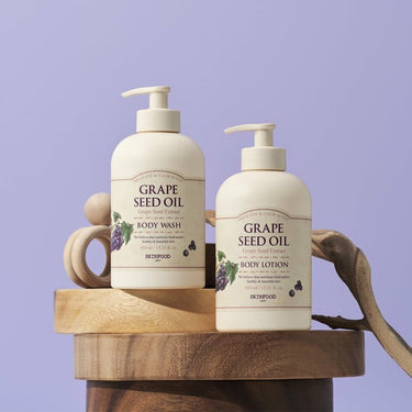 [NEW] SKINFOOD Grape Seed Oil Body Wash / Lotion 450mL AniMelodic