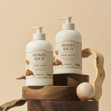 [NEW] SKINFOOD Honey Rich Body Wash / Lotion 450mL AniMelodic
