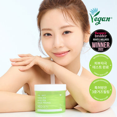 Neogen Dermalogy Green Tea Moist PHA Gauze Peeling 30 Sheets AniMelodic