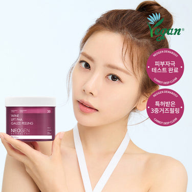 Neogen Dermalogy Wine Lift PHA Gauze Peeling 30 Sheets AniMelodic