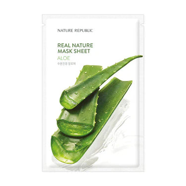 Real Nature Mask Sheet Aloe (Ampoule Type) AniMelodic