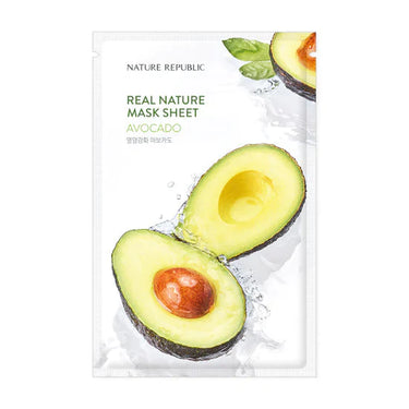 Real Nature Mask Sheet Avocado (Emulsion Type) AniMelodic