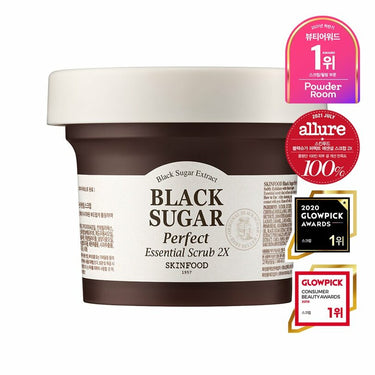 SKINFOOD Black Sugar Perfect Essential Scrub 2 x 210g AniMelodic