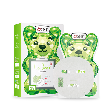 SNP Ice Bear Cica Mask 35ml*10P - CUTIPOP