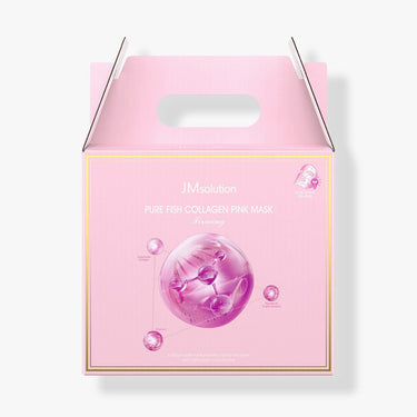 JM Solution Pure Fish Collagen Pink Mask Farm 30ml*50P - CUTIPOP