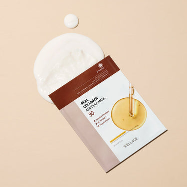 WELLAGE Real Collagen Ampoule Mask Sheet 20ml (1P/10P)
