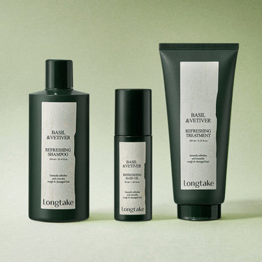 Longtake Shampoo+Treatment+Oil Set [3 Types] - CUTIPOP