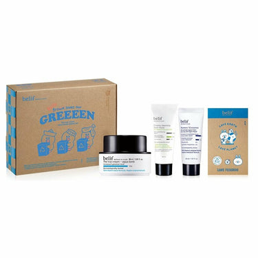 belif The True Cream - Aqua Bomb 30mL LINE FRIENDS Eco Edition (Creamy Foam 40mL + Numero 30mL + Stickers) AniMelodic