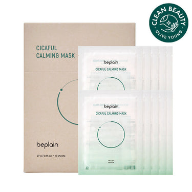 beplain Cicaful Calming Mask Sheet 10 Sheets AniMelodic