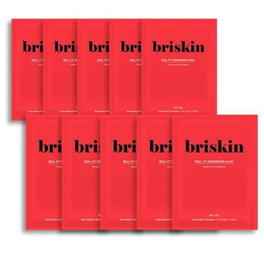 briskin Real Fit Secondskin Anti-Aging Mask Sheet 10 Sheets AniMelodic