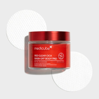 medicube Red Clear Cica Wash Off Body Pad 50P - CUTIPOP