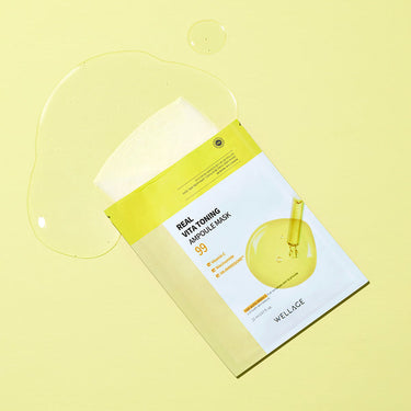 WELLAGE Real Vita Toning Ampoule Mask Sheet 20ml (1P/10P)