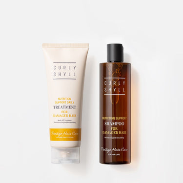 Curlyshyll Nutirition Support Shampoo 330ml+Treatment 250ml Set