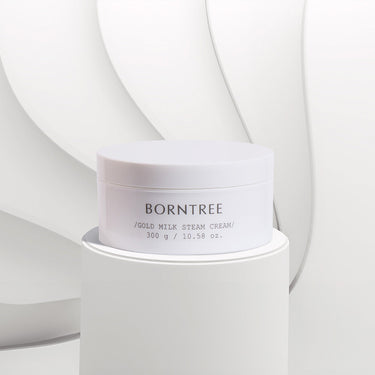 BORNTREE Gold Milk Steam Cream 300g - CUTIPOP
