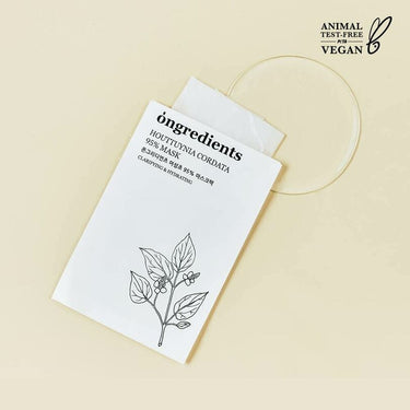 ongredients Houttuynia Cordata 95% Mask Sheet 1ea AniMelodic
