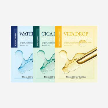 too cool for school Drop Ampoule Mask Sheet 3 Types AniMelodic